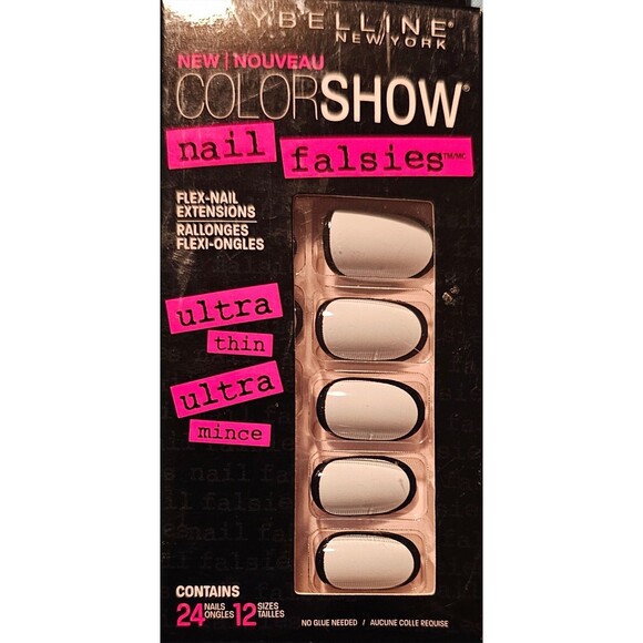 Maybelline Other - MAYBELLINE COLOR SHOW NAIL FALSIES FLEX NAIL EXTENSION 10 BRIGHT AS WHITE